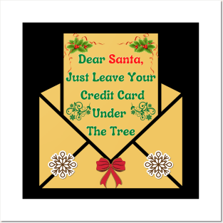 Dear Santa | Letter To Santa | Christmas Posters and Art